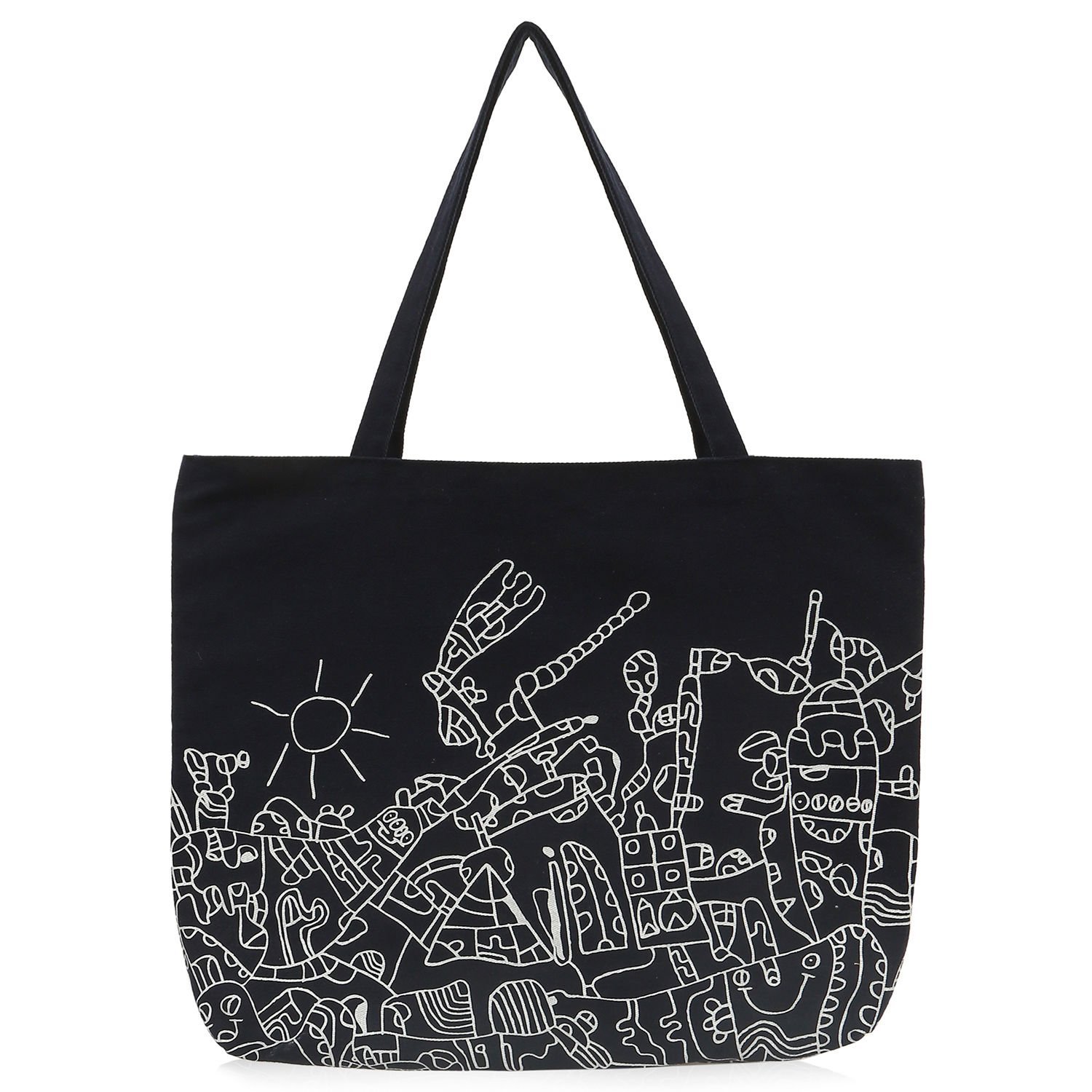 Mustafa Birdal Tasarımlı Lacivert Bez Çanta