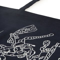 Mustafa Birdal Tasarımlı Lacivert Bez Çanta