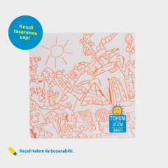 Mustafa Birdal Tasarım Boyanabilir Taş Bardak Altlığı