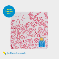 Mustafa Birdal Tasarım Boyanabilir Taş Bardak Altlığı