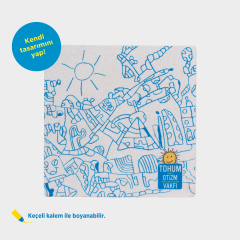 Mustafa Birdal Tasarım Boyanabilir Taş Bardak Altlığı