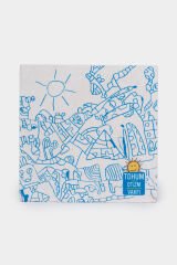 Mustafa Birdal Tasarım Boyanabilir Taş Bardak Altlığı Mavi