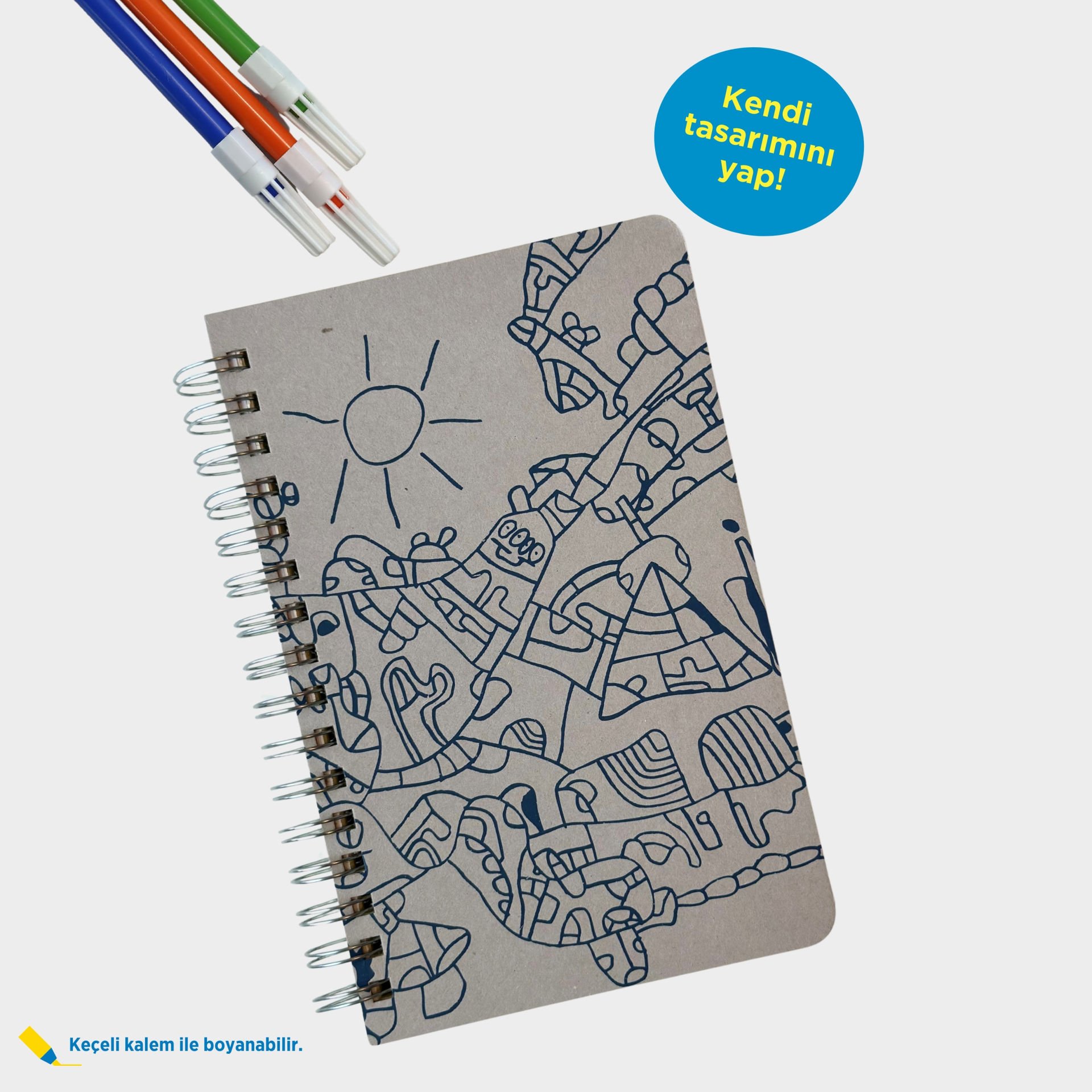 Mustafa Birdal Tasarımlı Zamansız Ajanda (Boyanabilir)