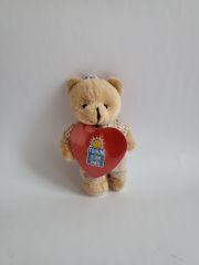 Kalp Rozetli Ayıcık Anahtarlık