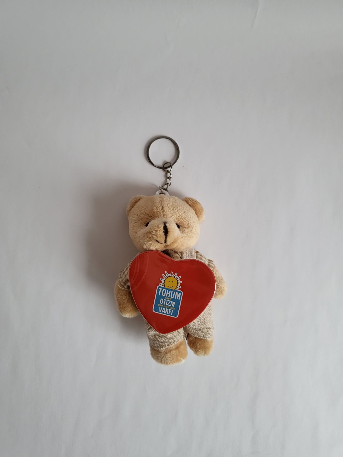 Kalp Rozetli Ayıcık Anahtarlık