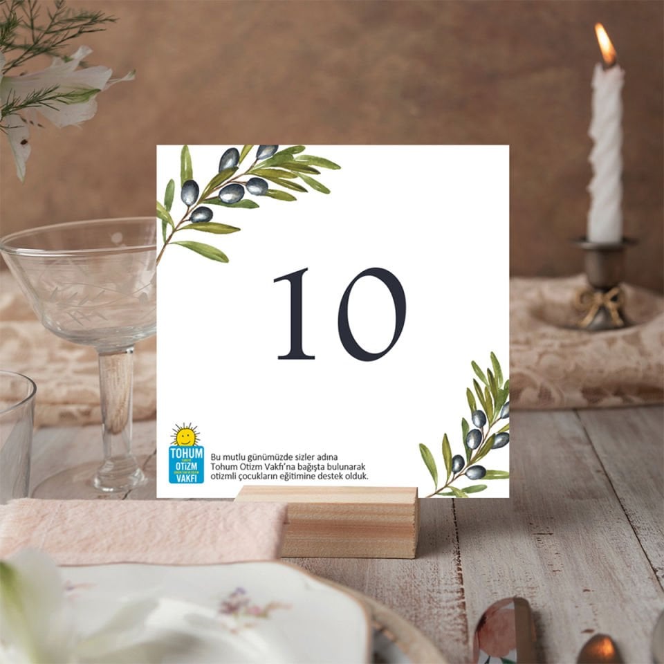 Masa Kartı | Zeytin Dalı