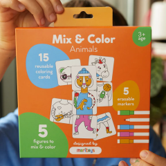 Mix & Color: Animals - Karıştır Renklendir Hayvanlar Puzzle