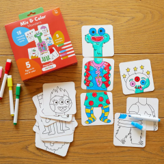 Mix & Color: Monsters - Karıştır Renklendir Canavarlar Puzzle