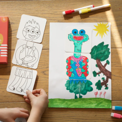 Mix & Color: Monsters - Karıştır Renklendir Canavarlar Puzzle